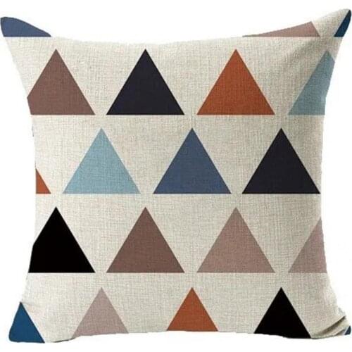 Breathable 4Pcs Modern Modern Cushion Cover Square Pillowcase Geometric Pattern Pillowcase Versatile for Sofa