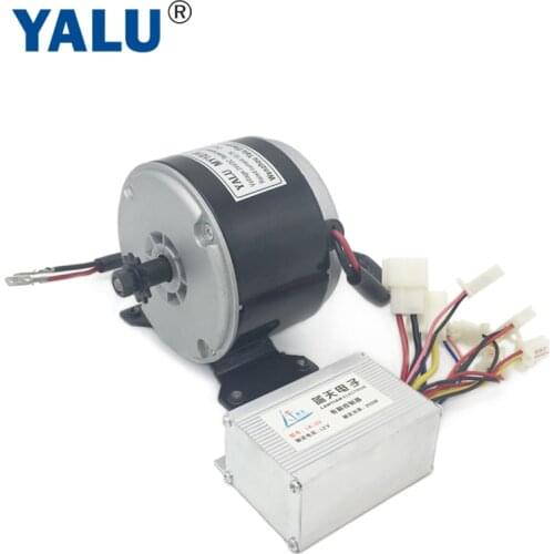 12V 24V 250W 350W MY1016 High Speed Electric Bike Brush DC Motor with Controller Driver Unite Motor Razor Ebike Scooter DC Motor