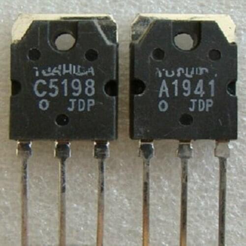 10 pcs/5 pares 2SA1941 2SC5198 (5 PCS A1941 + 5PCS C5198) TO-3P