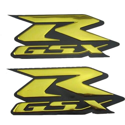 KODASKIN Motorcycle Raise 3D EMBLEM Decals Motorbike Stickers For R-GSX GSXR 600 750 1000 2004-2012 Golden