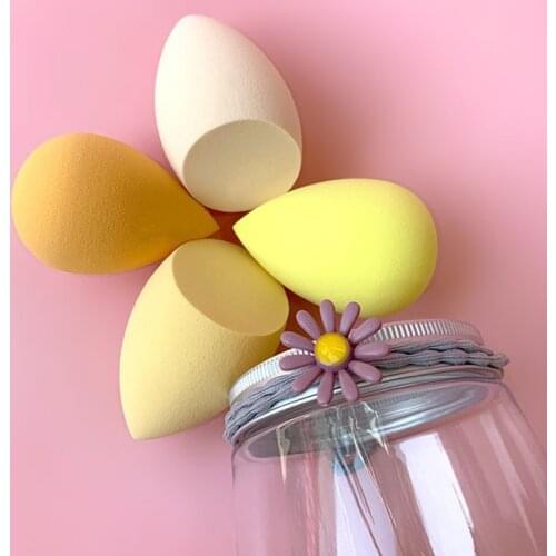 4pcs Makeup Sponge Blender Powder Puff Dry and Wet Combined Beauty Cosmetic Ball Foundation Puff Bevel Cut Make Up Sponge Tools