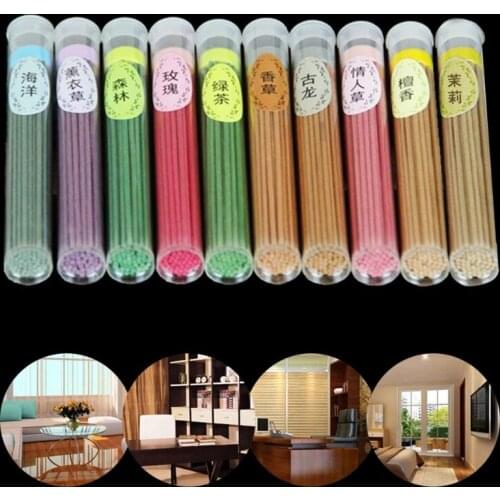 50 Sticks Incense Burner Fragrance Spices Natural Aroma Sandalwood Air Freshener