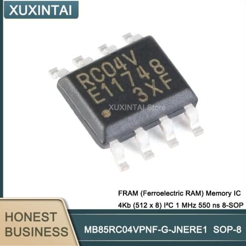 50Pcs/Lot MB85RC04 MB85RC04VPNF-G-JNERE1 IC FRAM 4KBIT I2C 1MHZ 8SOP