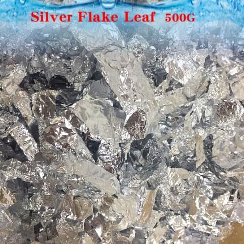 500 G Imitation silver Flake leaf aluminum flake leaf in good quality,free shipping