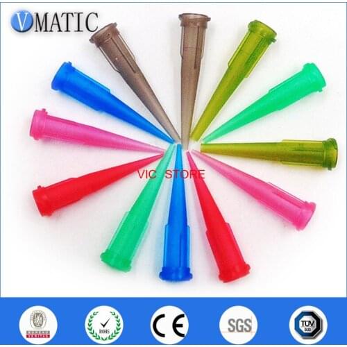 Free Shipping 1000Pcs 14G-27G TT Plastic Luer Lock Glue Dripping Dispenser Needle Dispensing Plastic Needle
