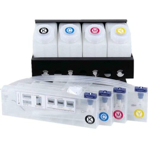 Four Color Bulk Ink System for Roland/Mimaki/Mutoh with Bottle Cartridge Ink Tube Connectors