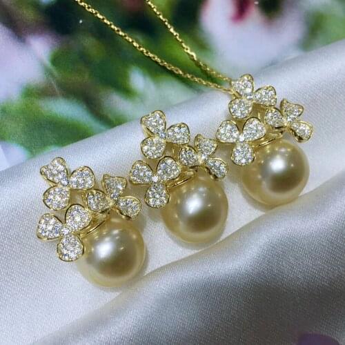 Flower Pendant Base Mount Finding Settings Jewelry Parts Fitting Accessories for Pearls Corals Jade Beads Crystal Stones