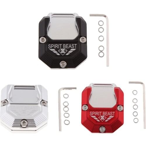 Dolity 3 Color CNC Side Stand Kickstand Enlarge Plate Pad for CF Moto 150NK Red Silver Black