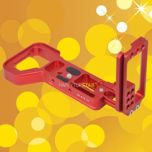 Red Quick Release Plate L Bracket Vertical Mount Camera Extension for Sony a7RIV a7 R IV ILCE-7RM4 A7RM4 Arca Swiss RRS