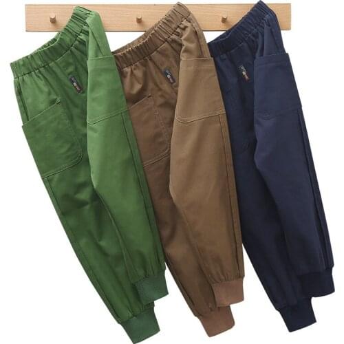 Summer Boys' Overalls, Youth Childrens Clothing, Boys' Cotton Sweatpants, Overalls, School Childrens Elastic Waist Trousers