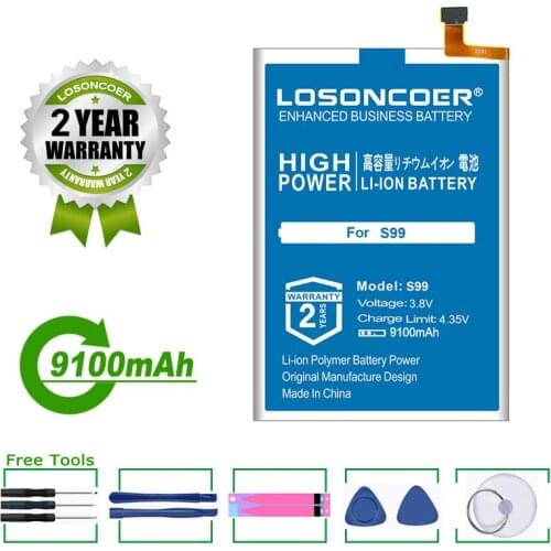 LOSONCOER Battery 8900mAh Battery For HOMTOM S99 Battery