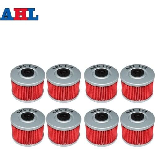 8Pcs Motorcycle Parts Oil Filter For Kawasaki KLX250R 1991-1997 KLX450R 450R 2008-2014 KL250 SUPER SHERPA 250 1997-2010