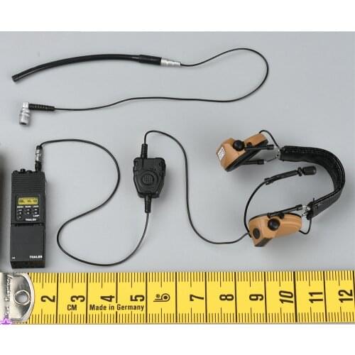 1/6th Easy Simple ES 26043A Marine Corps Sea Assault Team War Battle Communicator Headset Model For Doll Scene Component