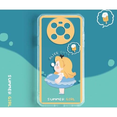 ASINA Soft TPU Case For Huawei Mate 40 30 Pro Cute Cartoon Transparent Cover Bumper For Huawei Honor 30 Pro View 40 Funda Coque
