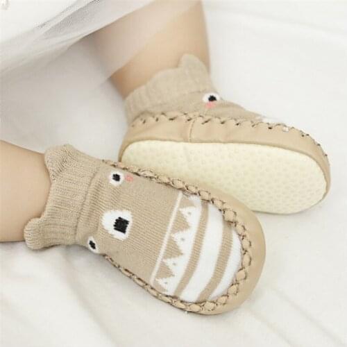 Baby Socks shoes With Rubber Soles Infant Sock Newborn Autumn Winter Children Floor Socks Shoes Anti Slip Soft Sole Sock