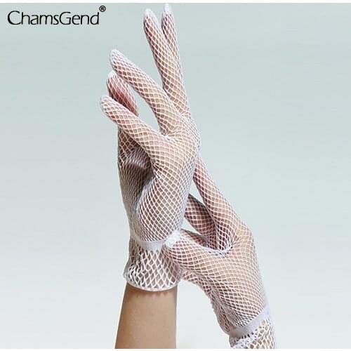 1 Pair Fishnet Mesh Glove 2021 New Fashion Women Lady Girl Gloves Protection Lace Elegant Gloves Summer Uv-proof Driving Gloves