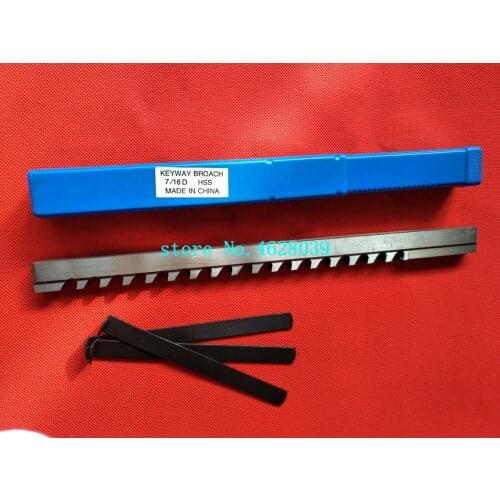 7/16 D Push Type HSS Keyway Broach Inch Size Cutting Tool for CNC Machine