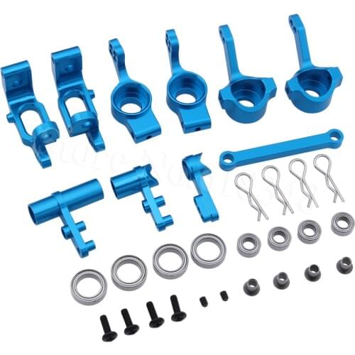RC HSP 1/10 Upgrade Parts Alloy Steering Carrier Ball Bearing Bushing Screws 102010 102011 102012 122057 For Monster Truck Buggy
