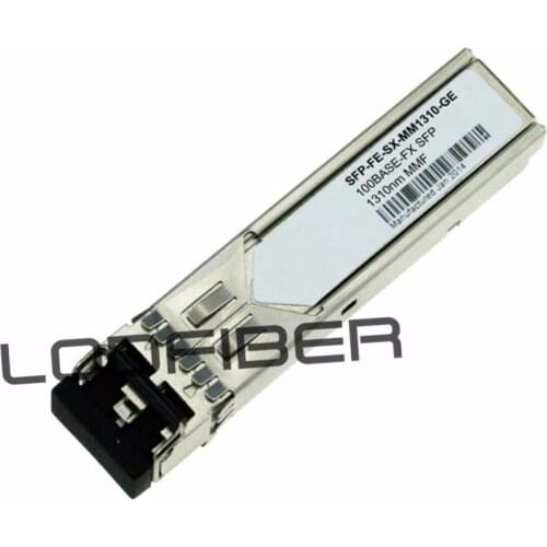 SFP-FE-SX-MM1310-GE Compatible 100BASE-FX SFP 1310nm 2km SGMII Transceiver for Gigabit Ethernet SFP Ports