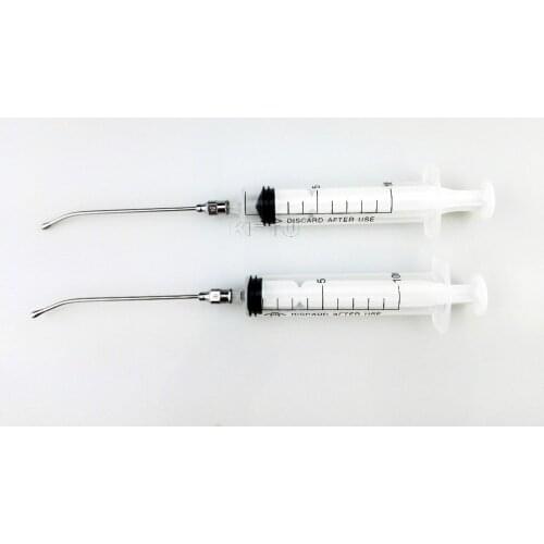 Gavage Crop Needle Feeding Syringe 10ml W 1.6mm x 80mm #16 Curve, Animal Feeding Needle, Oral Syringe