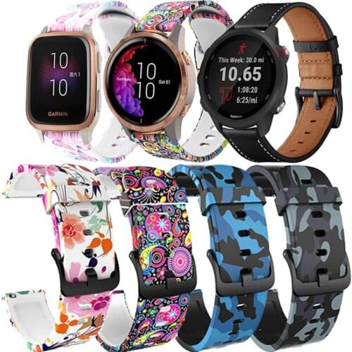 Watchband For Garmin Vivoactive 4 3 Music Forerunner 645 245M 245 Vivomove HR Move Venu Sq Luxe Bracelet Strap Smart Watch Band