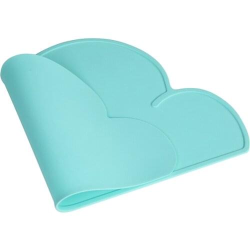 BPA Free Silicone Cloud Baby Kids Placemat Plate Meal Mat