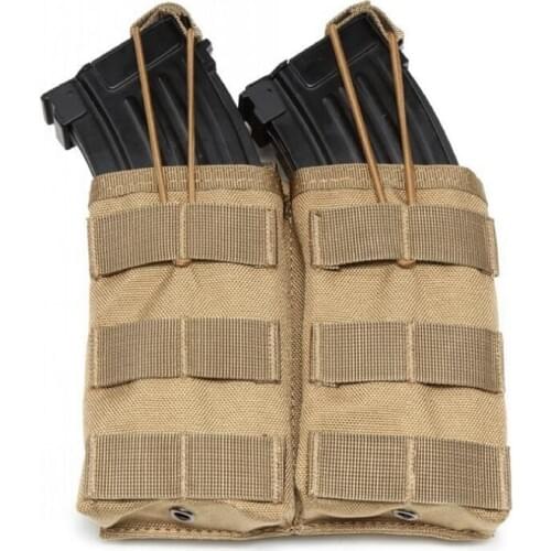 Tactical MOLLE Double Open-Top Mag Pouch for AR M4 M6 HK416 Magazines CP ACU