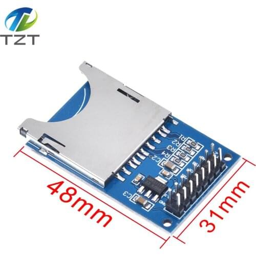 TZT Smart Electronics Reading and Writing Module SD Card Module Slot Socket Reader ARM MCU for arduino DIY Starter Kit