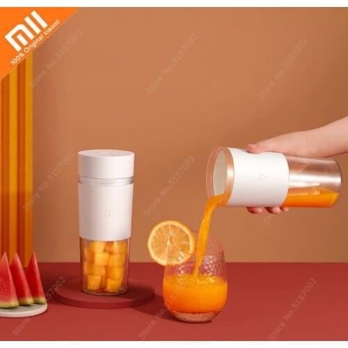 Xiaomi Mijia Mini Juicer Cup Juice Blender 300ML Electric Kitchen Mixer Quick Juicing Fruit Cup Food Processor USB-C Charge Home