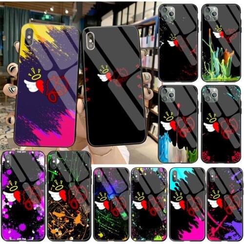 YJZFDYRM Payton Moormeier Good and Evil Soft Phone Case Tempered Glass For iPhone 11 Pro XR XS MAX 8 X 7 6S 6 Plus SE 2020 case