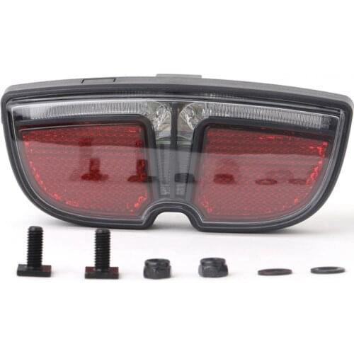 E-bike 6V LED Rear Lights Taillight For Bafang BBS BBS01B BBS02B BBSHD Mid Drive Motor Kit Electric Bike Rear Rack Brake Lamp