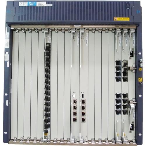 ZT E big OLT ZXA10 C600 with 2 SFUL 2 XFTO 2 PRVR 1 GFBH of 16 GPON ports
