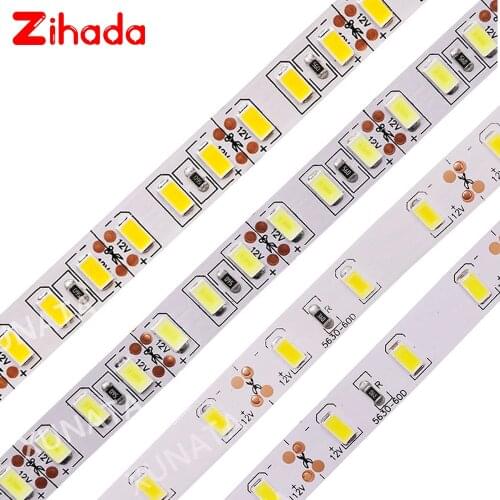 1m 2m 3m 4m 5m 50cm DC12V Led Strip SMD 5630 5730 Led Light Strip 120Leds/m Flexible Waterproof LED Tape Light Warm White White