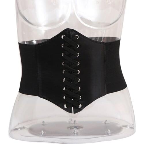 1PCS Pu Leather Slimming Body Belts Corset Wide Belts For Women Elastic Waist Belts