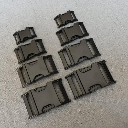 10 pcs/pack 15mm 20mm 25mm 32mm Heavy Metal Release Buckle For Paracord Pet Dog Collar Sewing Diy Accessories Straps Belt Loop