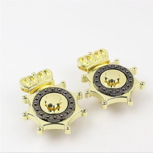 10pcs new luggage and handbag metal accessories, female bag hardware decoration crown shape button lock accessories
