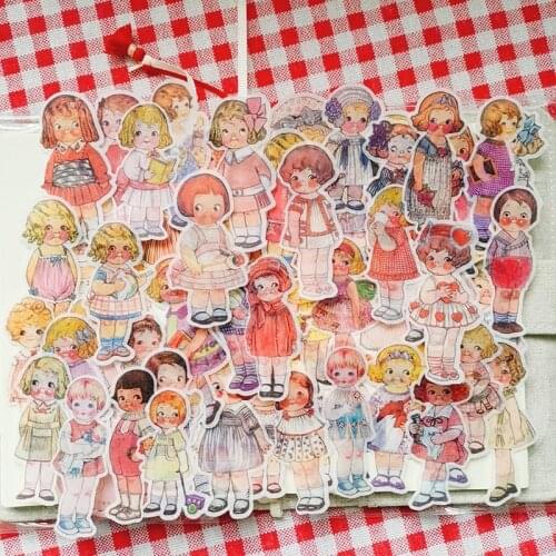 20packs/lot Kawaii Stationery Stickers Showa tomato doll DIY Craft Scrapbooking Album Junk Journal Happy Planner Diary Stickers