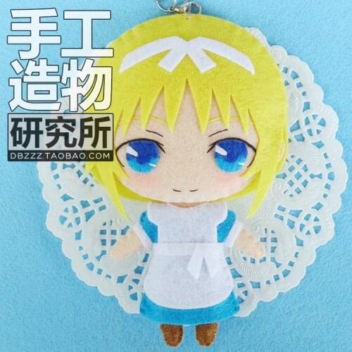 2020 Anime Sword Art Online Alicization Alice cosplay DIY Handmade Toy Hanging Plush Hanging Keychain Doll Material Cosplay Prop