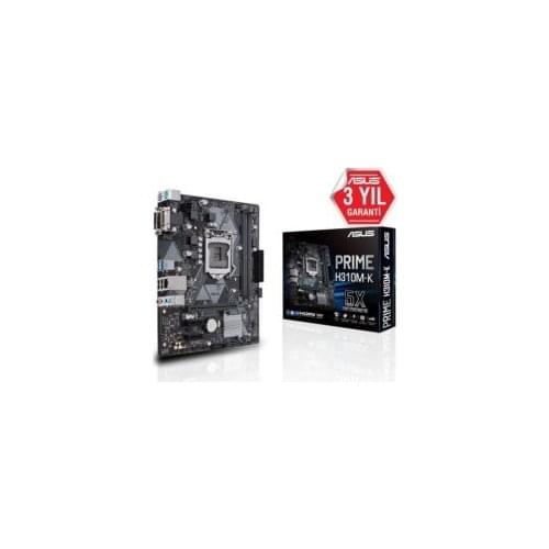 Asus Prime H310M-K R2.0 Intel H310 Soket 1151 DDR4 2666Mhz mATX Gaming Anakart