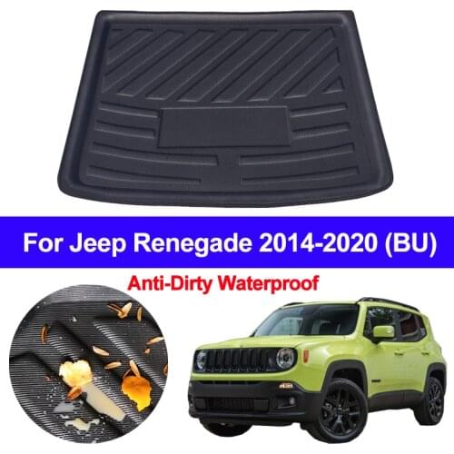 Car Auto Rear Trunk Mat Cargo Luggage Tray Boot Liner Carpet Floor Cape For Jeep Renegade 2014 2015 2016 2017 2018 2019 2020 BU