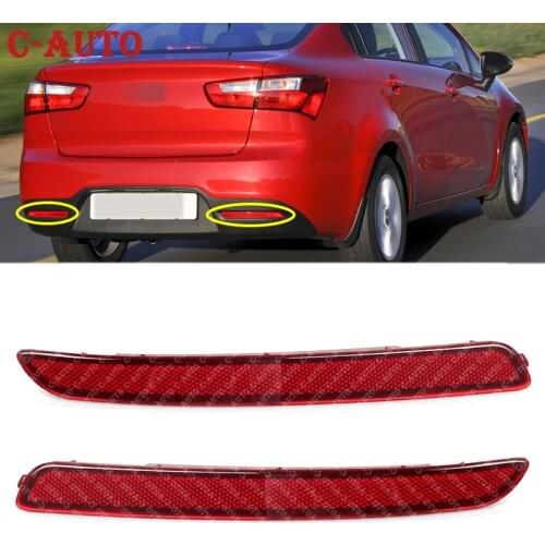 Car Rear Bumper Trim-Reflector Left Right side Cover Reflector For KIA RIO Sedan 4 Doors 2012 2013 2014 2015 924051W000