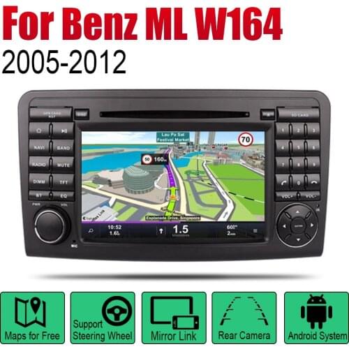 For Mercedes Benz ML Class W164 2005~2012 NTG Auto DVD Player GPS Navigation Car Android Multimedia System Screen Radio Stereo