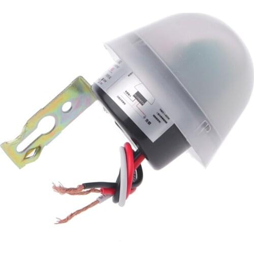 Automatic Auto On Off Photocell Street Light Switch DC AC 220V 10A Sensor Switch