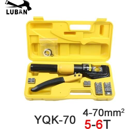 5-6T Cable lug Hydraulic Crimping Tool Hydraulic Crimping Plier Hydraulic Compression Tool YQK-70 Range 4-70MM2 Pressure
