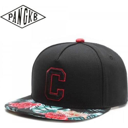 PANGKB Brand CEE FLOWERS CAP big C fashion street hip hop snapback hat for men women adult outdoor casual sun baseball cap bone