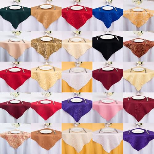 Kitchen Embroidered Table Ornament Handkerchief Catering Decoration Party Pink Cloth Napkins Printed 48cm Square Table Towel