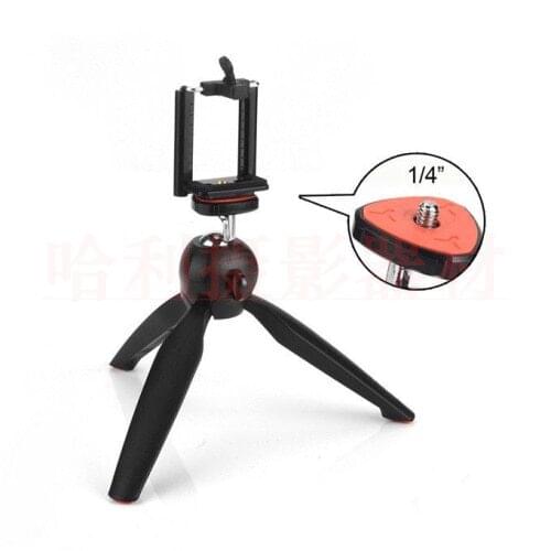 Mini Tripod + Phone Holder Clip Desktop Tripod For Digital SLR Gopro Camera Smartphone Mobile Phone 6 6S 5