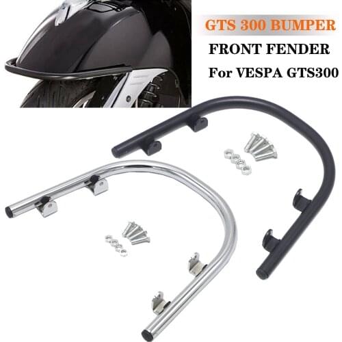 Motorcycle For Vespa GTS300 GTS 300 Bumper Front Fender Fender Black Bumper Fender U-Bar Crash Bars