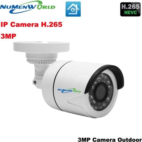 Outdoor XM H.265 HD Video Surveillance 3.0MP IP Camera ABS Plastic Material Mini Camera DC 12V 48V PoE Version Optional