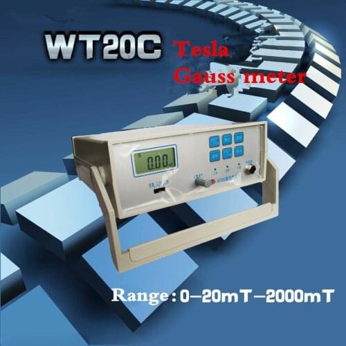 WT20C Desktop intelligent gauss meter table gauss meter, tesla meter, fluxmeter, magnetometer, magnets, ndfeb